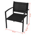 4 Piece Garden Lounge Set Textilene Black Axolx