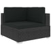 4 Piece Garden Sofa Set With Cushions Poly Rattan Black