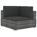 4 Piece Garden Sofa Set With Cushions Poly Rattan Grey Aixib