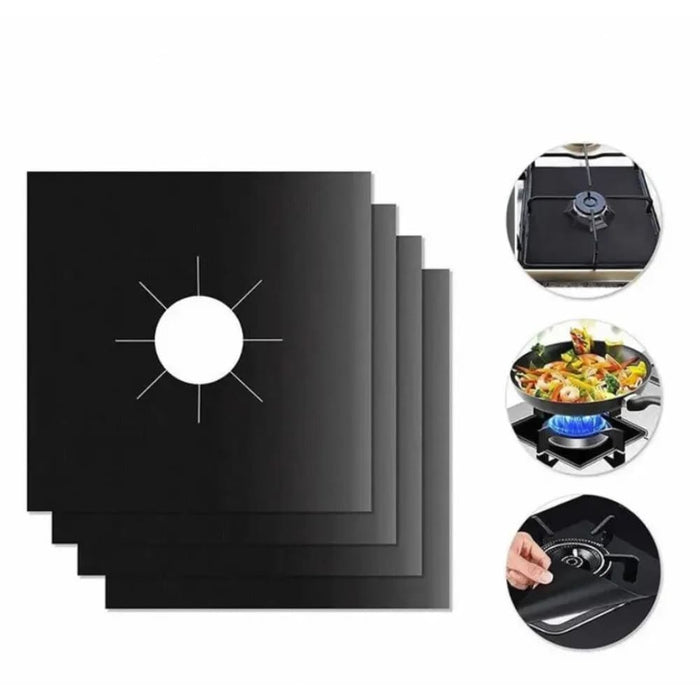 4 Piece Gas Stove Protector Set Kitchen Cookware