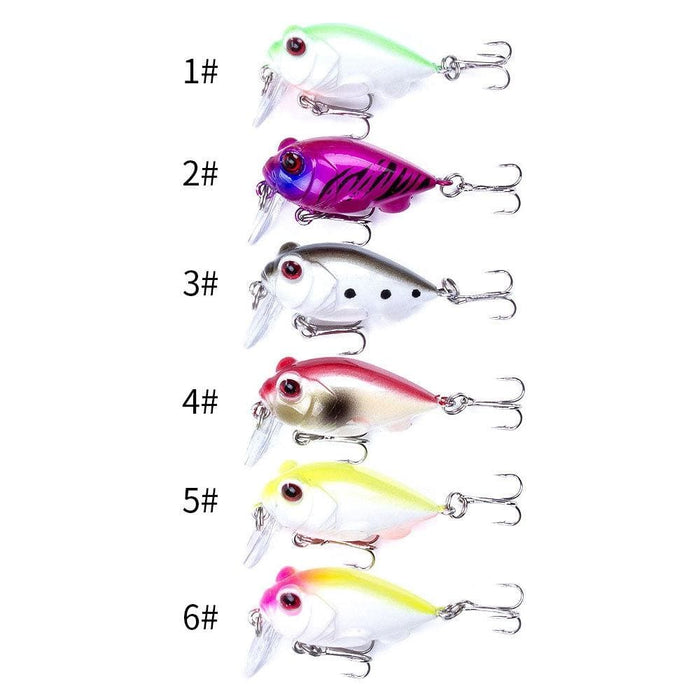 4 Piece Small Fat Lure Bait Set 4cm/5.2g