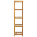 4-tier Bathroom Storage Rack Solid Wood Teak 42x42x165 Cm