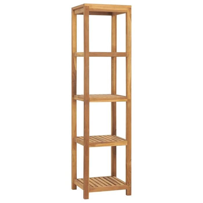 4-tier Bathroom Storage Rack Solid Wood Teak 42x42x165 Cm