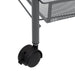 4-tier Kitchen Trolley Grey 46x26x85 Cm Iron Ttltxi