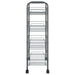 4-tier Kitchen Trolley Grey 46x26x85 Cm Iron Ttltxi