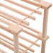 4-tier Shoe Rack Solid Fir Wood Xnpxbo