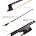 4 Violin Fiddle Bow Carbon Fiber Round Stick Ebony Frog