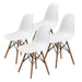 4 Set White Retro Dining Cafe Chair Dsw Pp