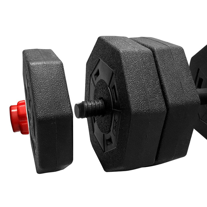 40kg 2-in-1 Dumbbell Barbell Set Adjustable Dumbbells