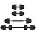 40kg 2-in-1 Dumbbell Barbell Set Adjustable Dumbbells