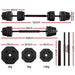 40kg 2-in-1 Dumbbell Barbell Set Adjustable Dumbbells