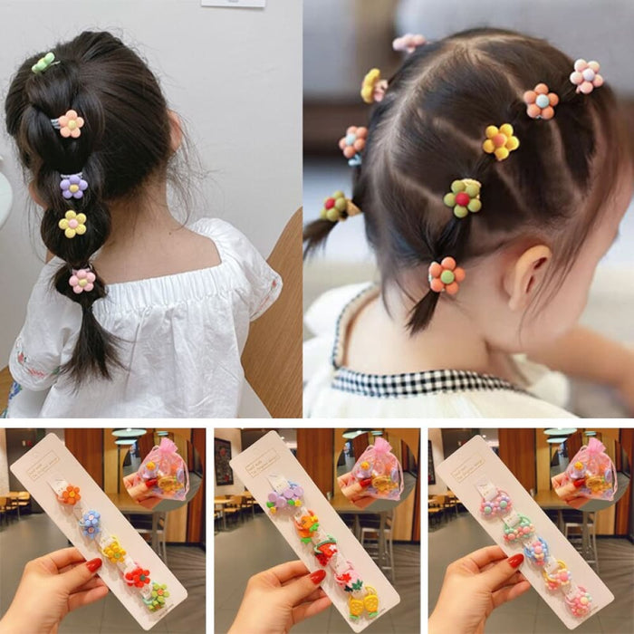 40pcs/set Colourful Flower Animal Girls Hairbands Sweet