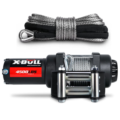 4500lb Electric Winch 12v Boat Trailer Atv Steel Cable