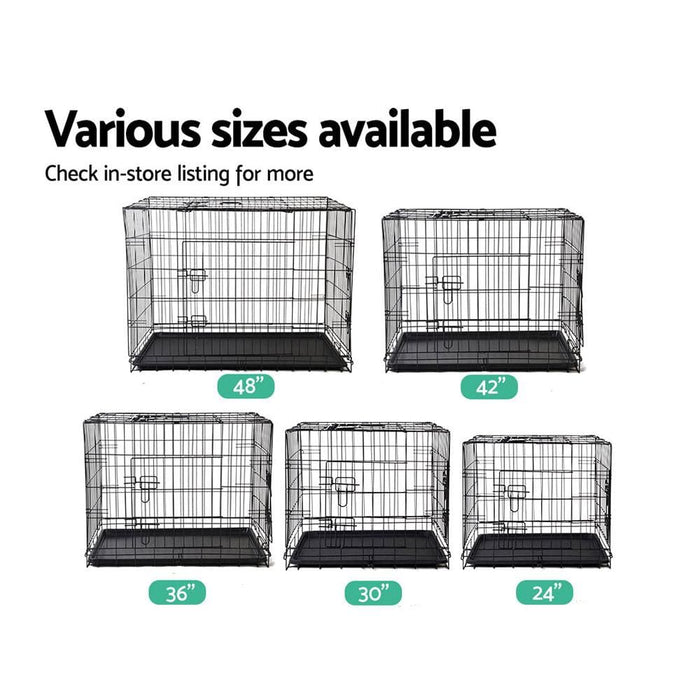 I.pet 48inch Pet Cage - Black