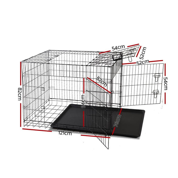 I.pet 48inch Pet Cage - Black