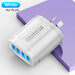 48w Fast Charging 4 Port Usb Charger With Qc 3.0 For Travel