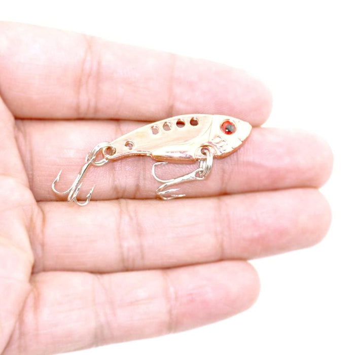 4cm 7g Electroplated Metal Vib Bait Set 4 Colour