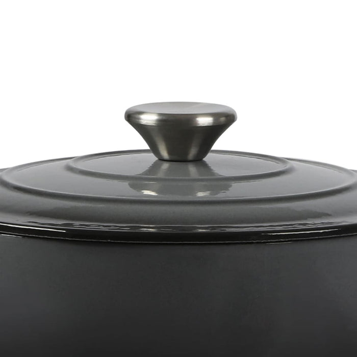 Goslash Picks 4l Enamel Dutch Oven Pot In Black Colour