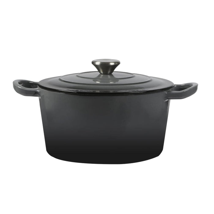 Goslash Picks 4l Enamel Dutch Oven Pot In Black Colour