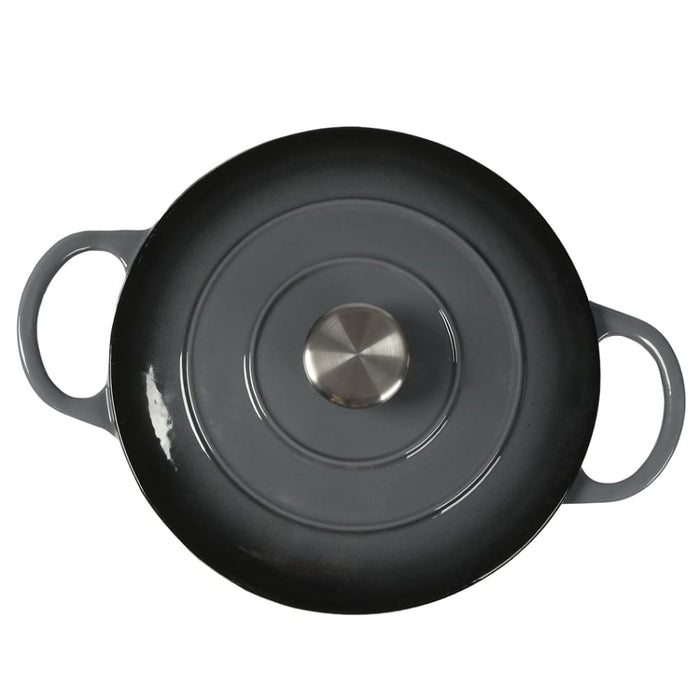 Goslash Picks 4l Enamel Dutch Oven Pot In Black Colour