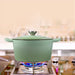 Goslash Picks 4l Enamel Dutch Oven Pot In Green Colour