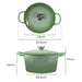 Goslash Picks 4l Enamel Dutch Oven Pot In Green Colour