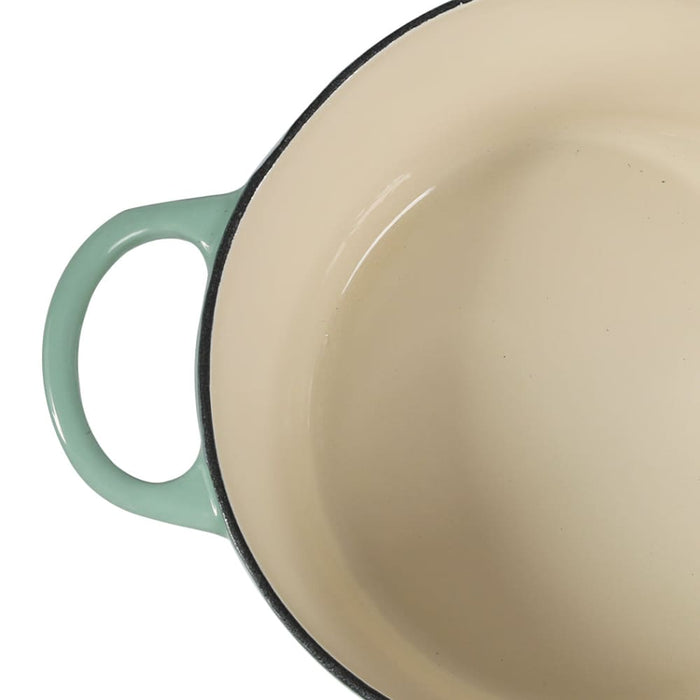 Goslash Picks 4l Enamel Dutch Oven Pot In Green Colour