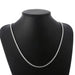 4mm Silver Twisted Rope Necklace Bracelet Set High Quality