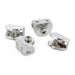 4pc Half Round Glass Clamps For 8mm Furniture