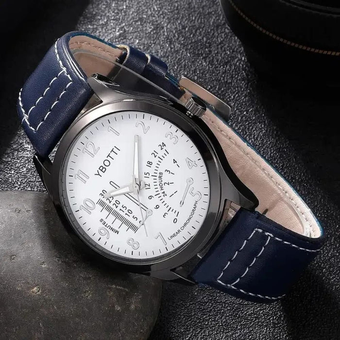 4pcs Set Fashion Mens Sports Watches Man Business Quartz