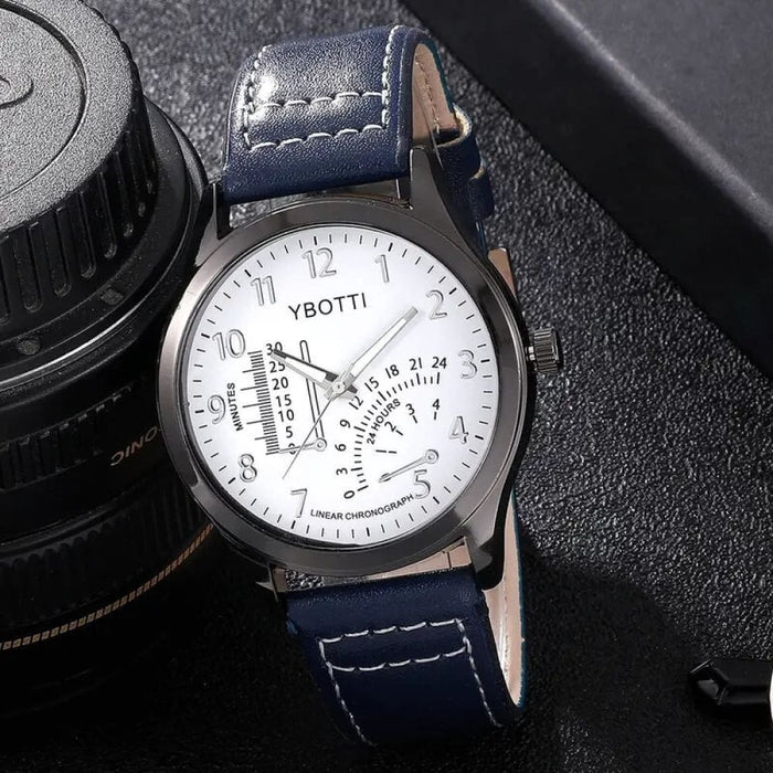 4pcs Set Fashion Mens Sports Watches Man Business Quartz