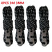 4pcs Wind Rope With S-shaped Hooks Buckle For Camping