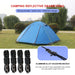 4pcs Wind Rope With S-shaped Hooks Buckle For Camping