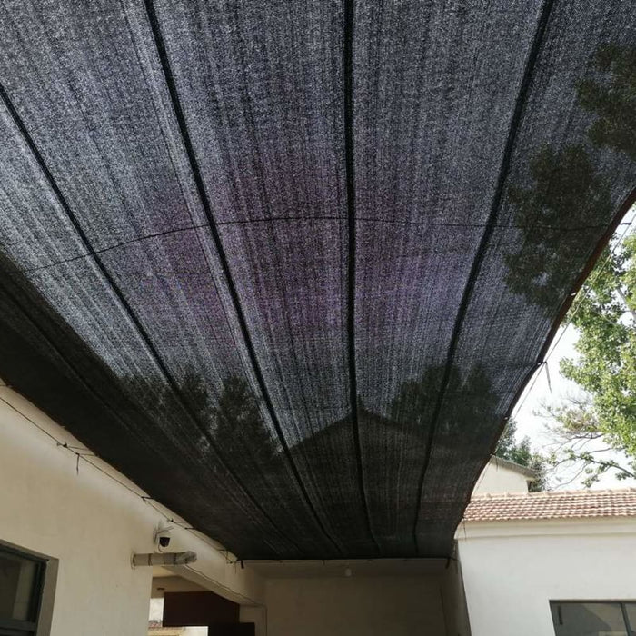 4pin Black Hdpe Anti-uv Sunshade Net 60-65% Shading Rate