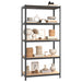 5-layer Shelves 4 Pcs Anthracite Steel And Engineered Wood