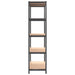 5-layer Shelves 4 Pcs Anthracite Steel And Engineered Wood