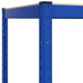 5-layer Shelves 4 Pcs Blue Steel And Engineered Wood Topaoil