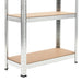 5-layer Storage Shelf Silver Steel And Engineered Wood