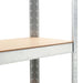 5-layer Storage Shelf Silver Steel And Engineered Wood