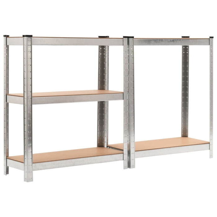 5-layer Storage Shelf Silver Steel And Engineered Wood