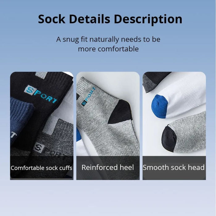 5 Pairs High Quality Breathable Polyester Tube Socks