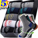 5 Pairs Mens Breathable Cotton Sports Socks Bamboo Fiber