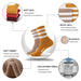 5 Pairs Striped Cotton Tube Socks For Women