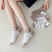 5 Pairs Women Elegant Socks Retro Polyester Cotton Low Tube