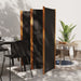 5-panel Room Divider Black 350x180 Cm Tokono