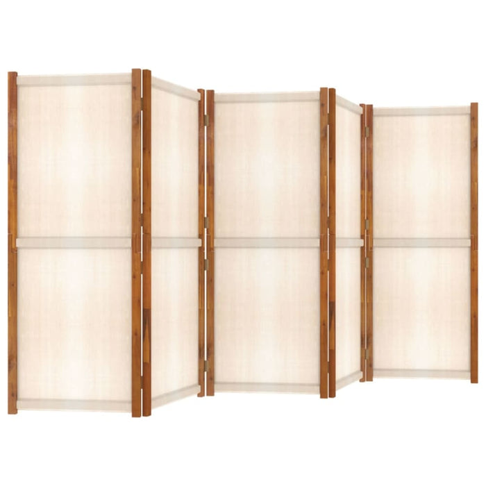 5-panel Room Divider Cream White 350x180 Cm Tokonp