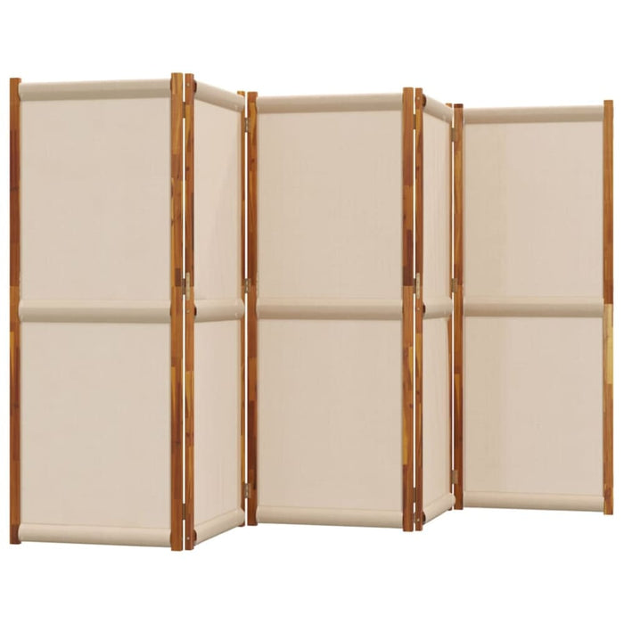 5-panel Room Divider Taupe 350x180 Cm Abbttlp