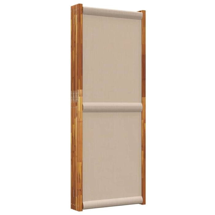 5-panel Room Divider Taupe 350x180 Cm Abbttlp