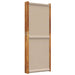 5-panel Room Divider Taupe 350x180 Cm Abbttlp