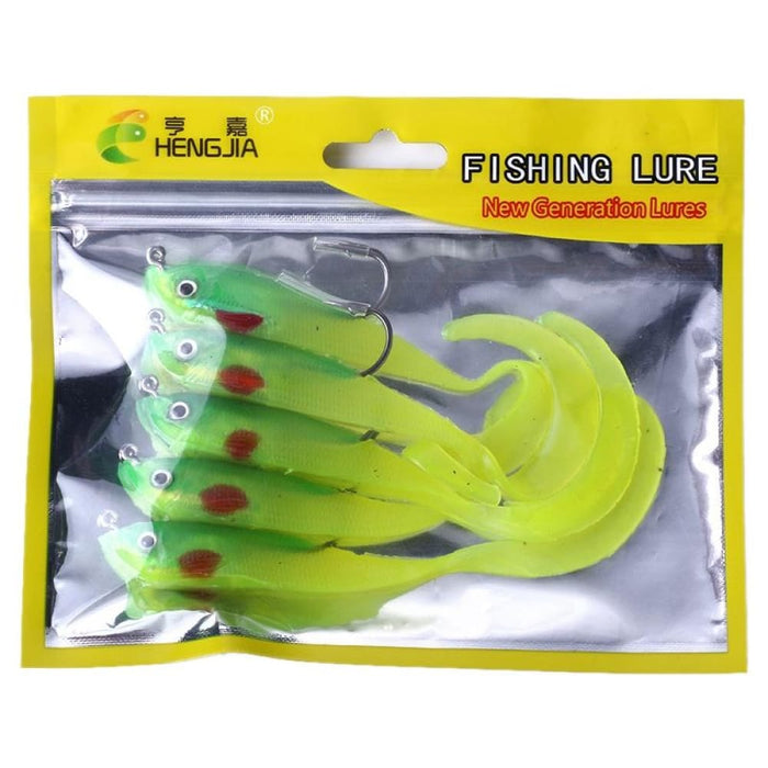 5 Piece 11cm/16g Soft Fish Lure Set For Sea Bass Fishing